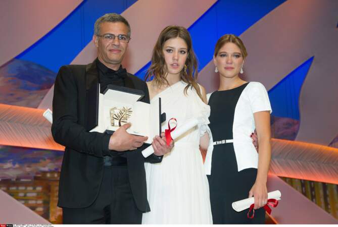 2013 : Palme d'Or pour Abdellatif Kechiche, réalisateur de La Vie d'Adèle, et ses deux actrices ! 