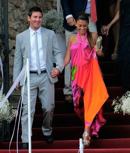 Lionel Messi et Antonella Roccuzzo aiment décidément beaucoup les couleurs... 