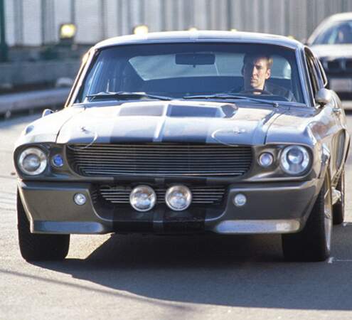 Nicolas Cage au bord de sa Shelby Mustang GT500E "Eleanor" dans 60 secondes chrono
