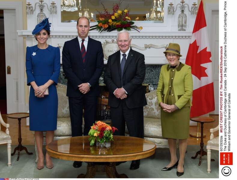 Le duc et la duchesse ont rendu visite au gouverneur général du Canada et à son épouse