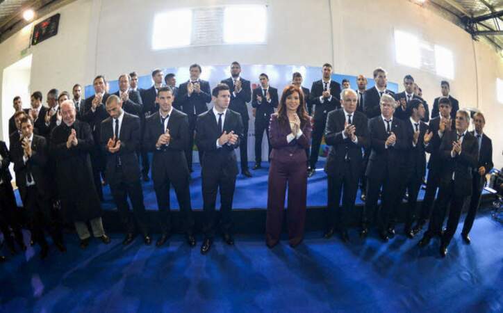 Ils ont également été reçus par Cristina Fernandez de Kirchnner, la présidente de l'Argentine