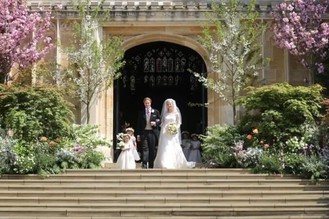 Ce samedi 8 mai, Lady Gabriella Windsor et Tom Kingston se sont mariés au château de Windsor