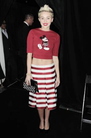 Miley Cyrus le portait sur son top lors du défilé Marc Jacobs de février 2013. 
