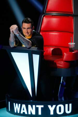Adam Levine, fidèle à The Voice USA depuis le tout début. Il entame sa sixième saison...