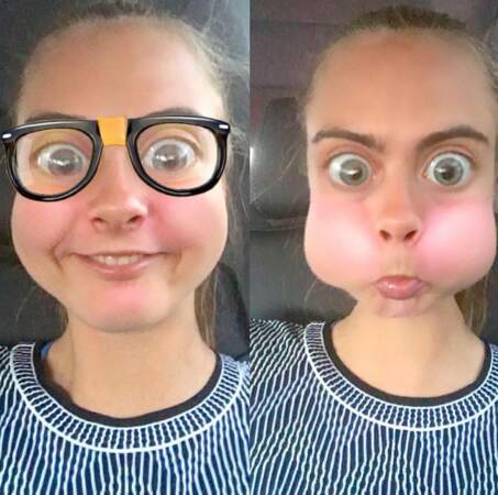 Et Cara Delevingne a fait mumuse sur Snapchat. 