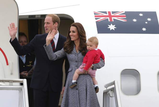 En avril 2014, le duc et la duchesse emmènent George pour son premier voyage officiel en Océanie
