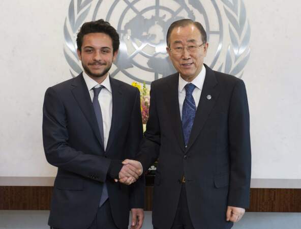 Jordanie : le prince Hussein, 21 ans, aux Nations Unies avec Ban Ki-Moon
