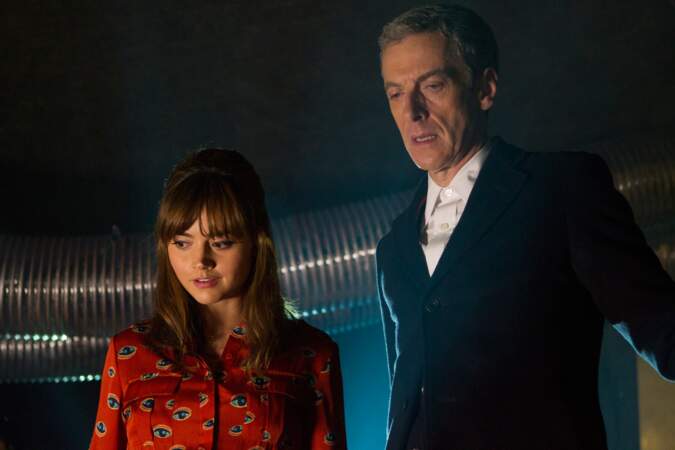 Peter Capaldi, 12ème et dernier Doctor Who en date, avec Jenna Coleman (Clara Oswald)