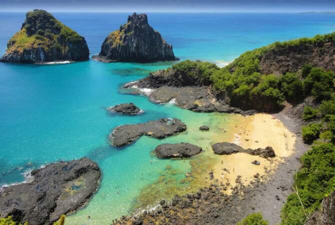 Le magnifique archipel brésilien Fernando de Noronha située dans l'océan Atlantique