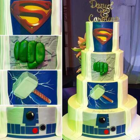 Si votre coeur balance ajoutez des super-héros à votre gâteau !