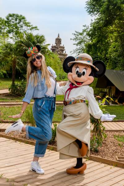 La mannequin Heidi Klum s'éclate avec Minnie 