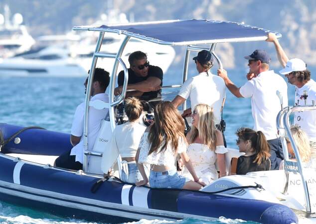 Sylvester Stallone et sa famille à Saint Tropez