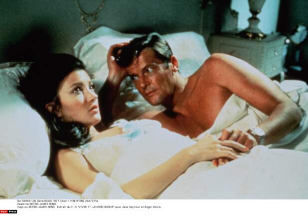 Oups ! Jane Seymour a fini dans le lit de Roger "James Bond" Moore !