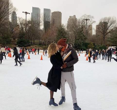 Nabilla et Thomas ont fait du patinage à Central Park 
