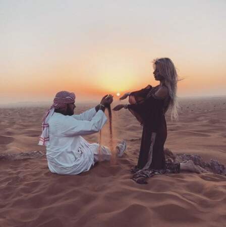 Thibault Garcia et Jessica Thivenin faisaient mumuse dans le désert de Dubai. 