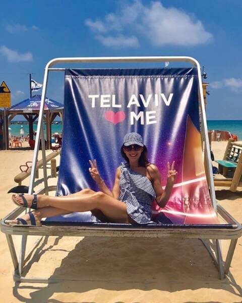 Et Silvia Notargiacomo a enfin trouvé un siège à sa taille à Tel Aviv, youpi ! 