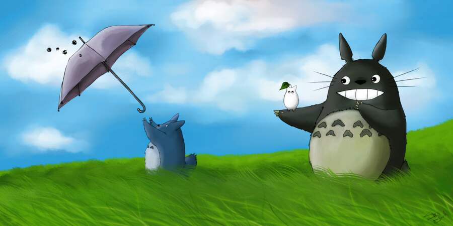 Mon voisin Totoro : Créature de Miyazaki qui en a fait sa mascotte, Totoro est sagesse et douceur à la fois