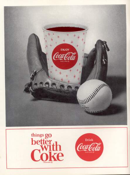 Affiche Coca Cola de 1965 - Epurée