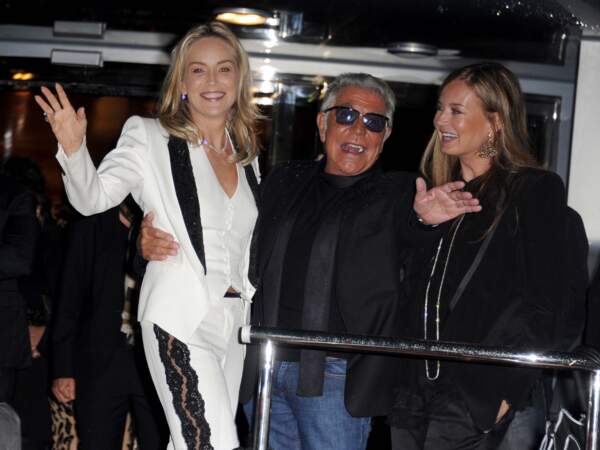 Sharon Stone, Roberto Cavalli et son épouse Eva