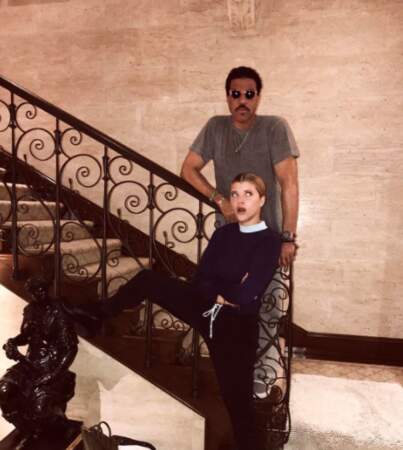 Mais les grands enfants aussi étaient de sortie : Sofia et son papa, Lionel Richie. 