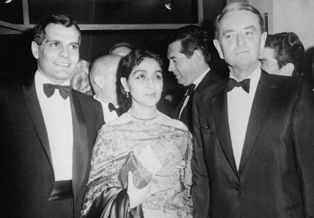Au Festival de Cannes en 1966, au côté de sopn épouse Fata Hamamaa et du cinéaste David Lean