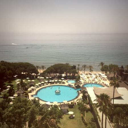 Ça va, Eva Longoria, on a compris que vous aviez une belle vue depuis votre hôtel #jalousie