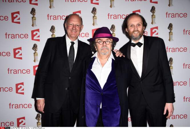 Rémy Pflimlin (ancien président de France TV), Jean-Michel Ribes et Jean-Marc Dumontet (président des Molières)