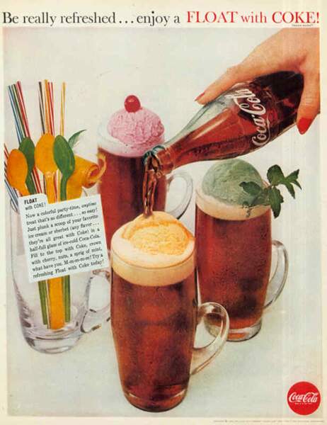 Affiche Coca Cola de 1960 - Idée de recette
