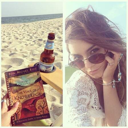 Petite pause soleil et lecture à la plage !