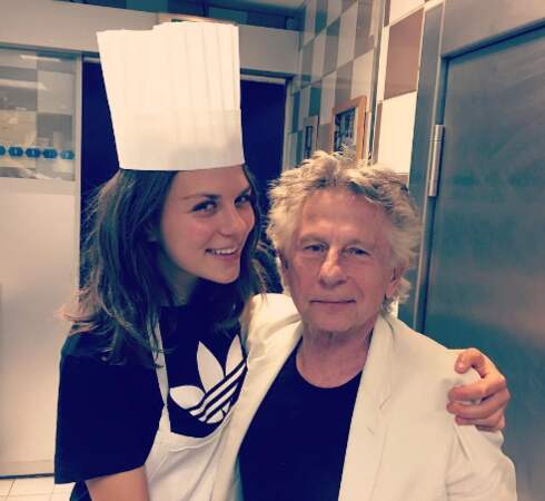 Morgane Polanski et son papounet ont suivi un cours de cuisine à Paris. 