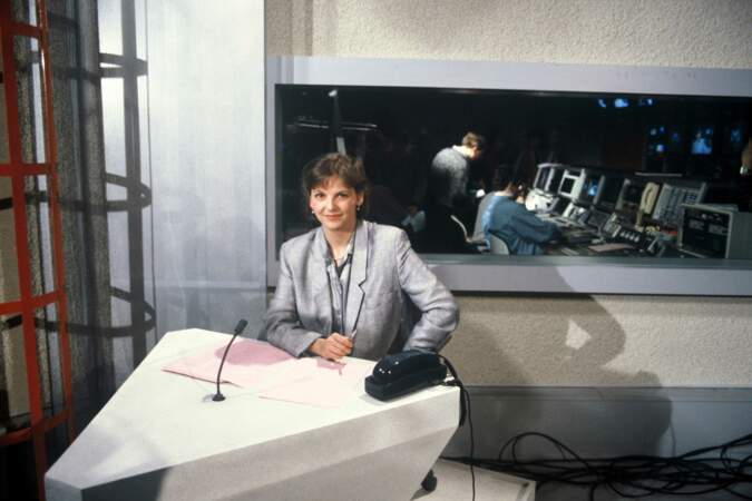 Marian Lacombe, présentatrice du tout premier JT de M6 de 19h30, en 1987