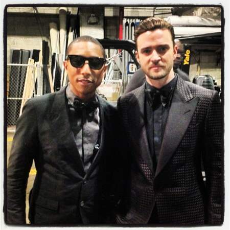 Probablement la photo la plus classe d'Instagram. Pharrell avec Justin Timberlake.