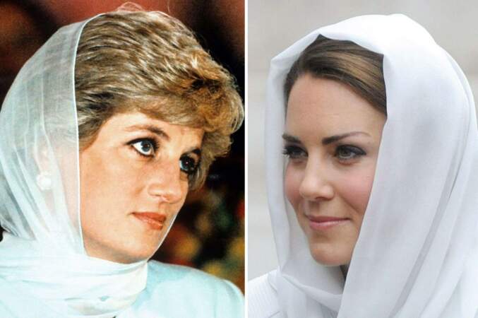 Troublante ressemblance entre Kate et Lady Di. 