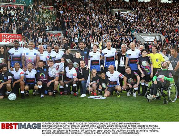 Les légendes du foot et du rugby se sont retrouvées à Bordeaux pour un match caritatif