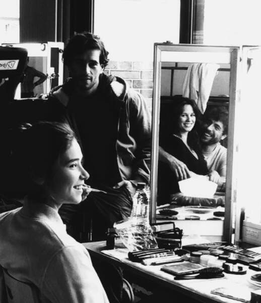 Jolie photo dans la loge maquillage du tournage de Clem 
