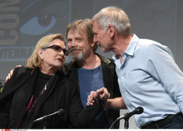 Présentation du Réveil de la Force lors du Comic-Con de San Diego en 2015, avec Mark Hamill et Harrison Ford
