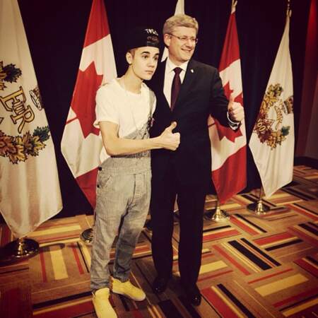 La tenue de Justin Bieber rencontrant le Premier ministre canadien... #nocomment