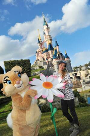 Ingrid Chauvin était à Disneyland Paris pour fêter le Printemps