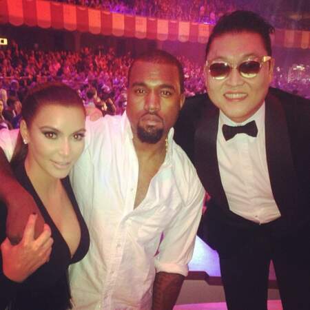 Kim, Kanye, Psy: trois possibilités...
