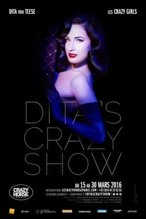 2016, grand retour à Paris de Dita avec un show exclusif pour fêter ses 10 ans de Crazy.