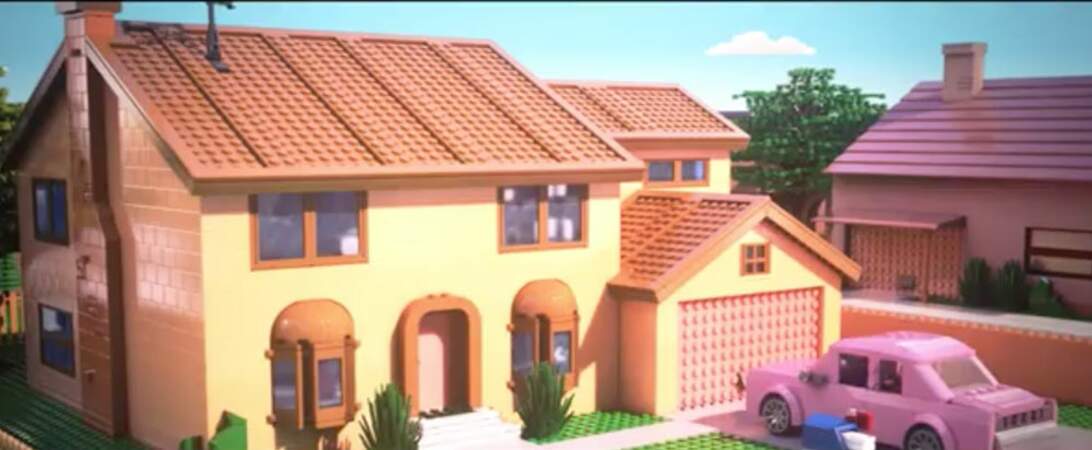 La jolie villa de la famille Simpson en Lego