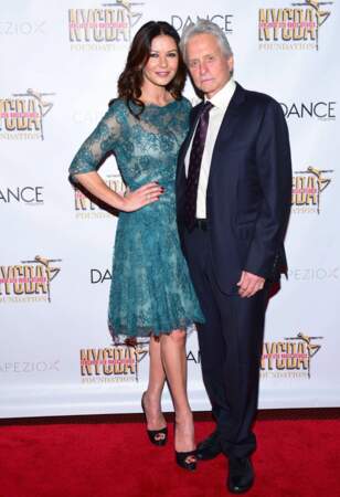 Michael Douglas (72 ans) et Catherine Zeta-Jones (47 ans). 