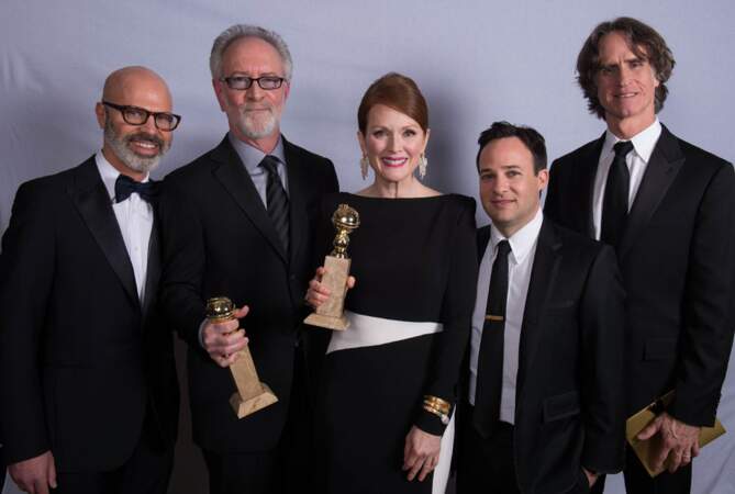 Game Change, avec Julianne Moore, a créé la surprise en remportant le prix de la meilleure fiction TV.