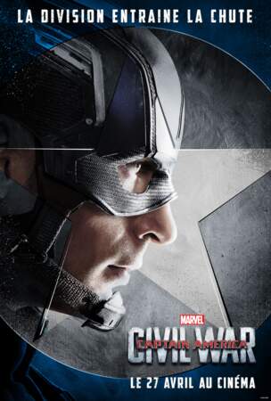 Steve Rogers alias Captain America, chef de file de la première team (incarné par Chris Evans)