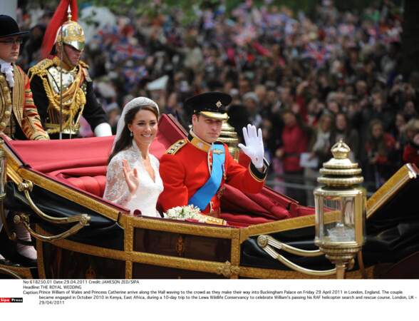 29 avril 2011 mariage royal à l'Abbaye de Westminster. 
