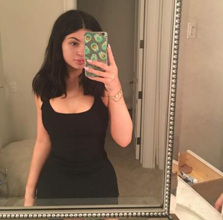 Kylie Jenner (enfin sa moitié) sans maquillage