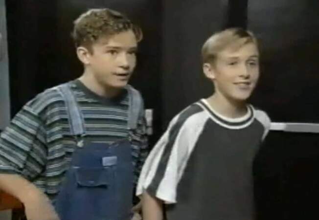 A gauche Justin, à droite Ryan Gosling : des petits looks d'enfants sages...
