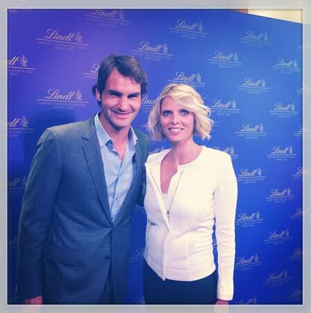 Sylvie Tellier est doublement chanceuse. Elle a rencontré Roger Federer...