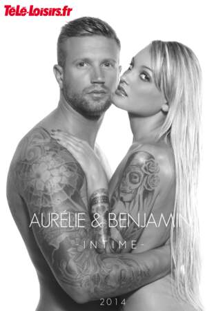 Aurélie et Benjamin dans une jolie photo en noir et blanc