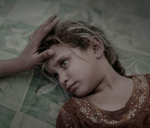 18 septembre. Maha, 5 ans, et sa famille ont fui leur village des environs de Mossoul (Irak), il y a 7 ans environ.